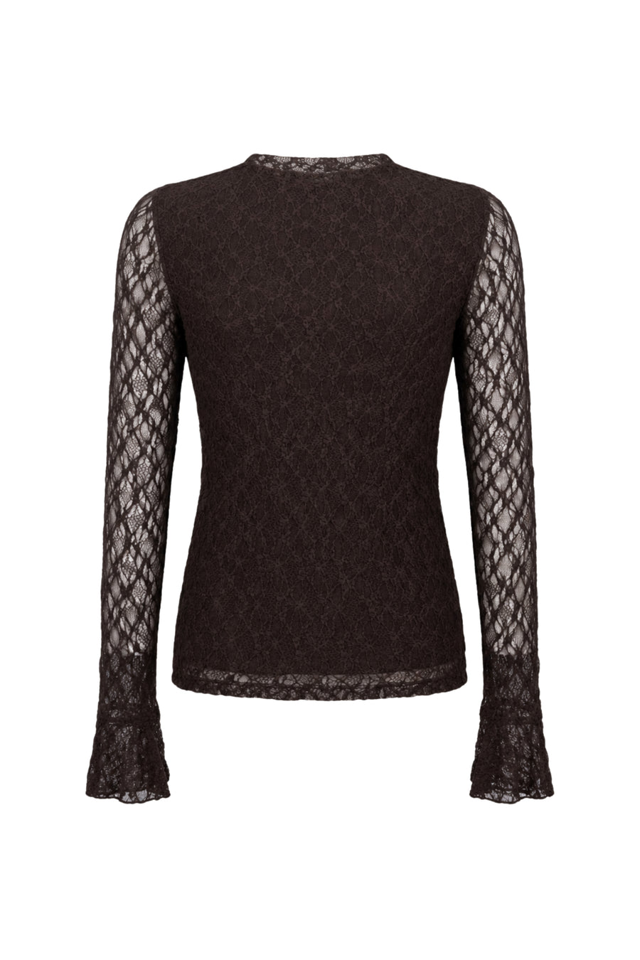 Tramontana Top Flared Cuff Cafe Noir C20-22-401, zwart getailleerd top met wijde mouwen en opvallende manchetten.