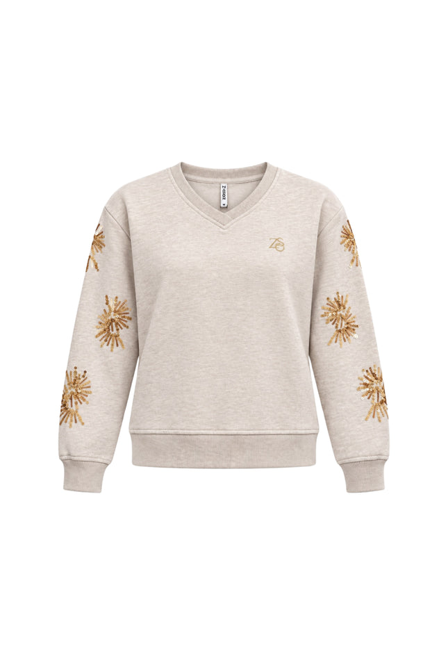 Sweater Goldy Beige Melange 265