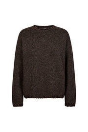Damestrui Freequent Fqfrida Mole Melange met roze details, zachte katoenen stof, gedragen door een model.
