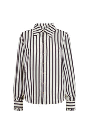 Offwhite blouse van Freequent met sterrenprint en offwhite kleur, model Fqnoto Star Nightshade, afgebeeld op een model.
