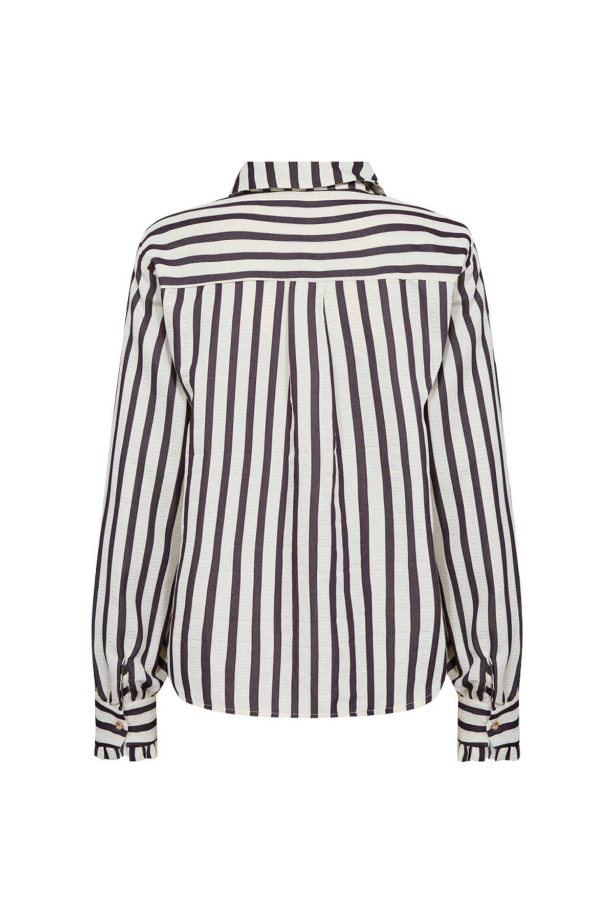 Offwhite blouse van Freequent met sterrenprint, Fqnoto Star Nightshade, lichte en stijlvolle damestop, zichtbaar met knoopsluiting.