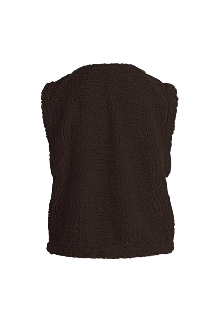 Gilet Teddy Donkerbruin 418889