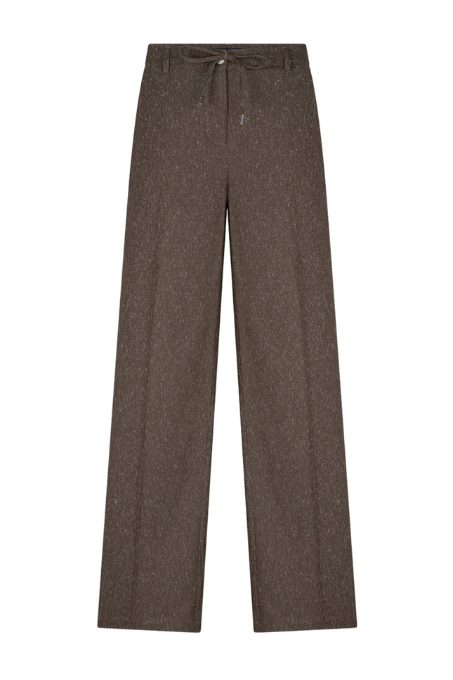 Broek Claudette Fancy Tweed Mud SRB5103 L33