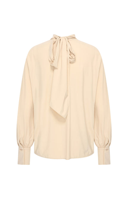 Travel Blouse Bow Sand 202774