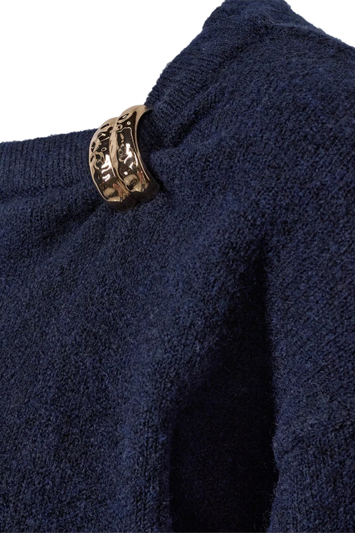 Freequent Fqgrsdebbie trui in navy blazer melange, voorkant zichtbaar