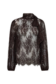 Freequent Fqcava blouse Mole 212193 in taupe, voorkant zichtbaar
