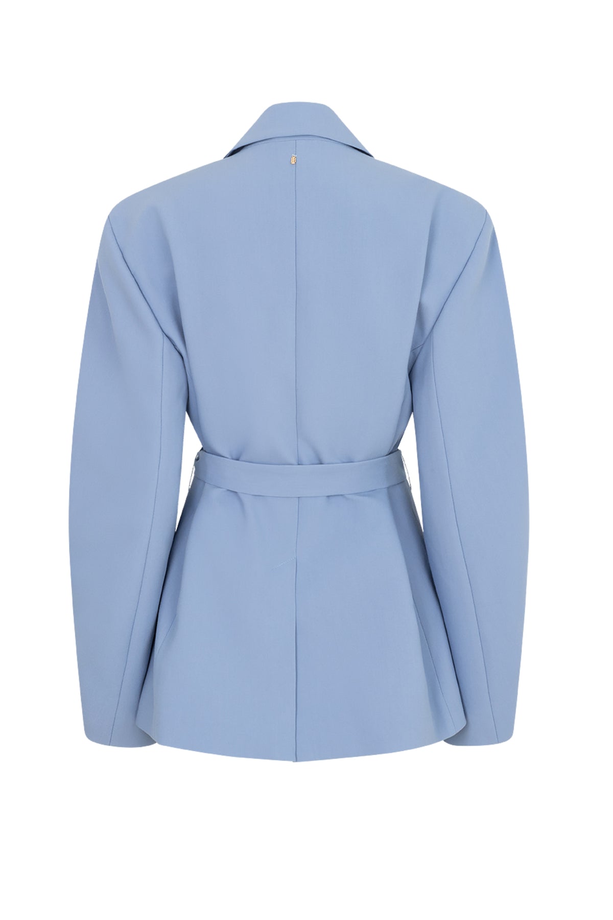 Ibana Jenta blazer in zachtblauw met elegante revers en lange mouwen