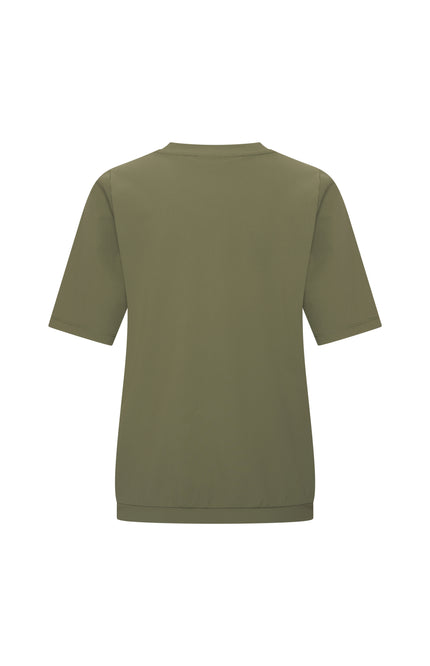 Mi Piace Travel Top Pleated Olive 202815 Stretchshop.nl