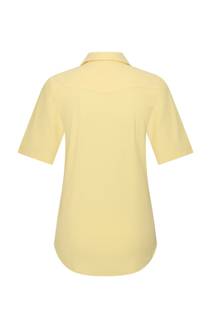 Mi Piace Travel Blouse Lemon Yellow 202603 Stretchshop.nl
