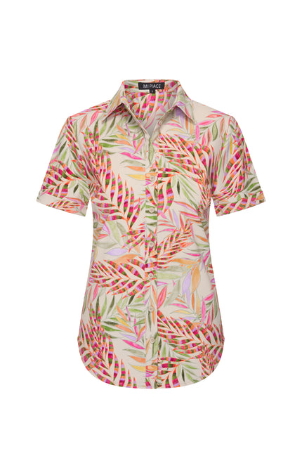 Mi Piace Travel Blouse Branches Print Kit 202031 Stretchshop.nl