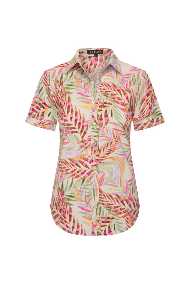 Mi Piace Travel Blouse Branches Print Kit 202031 Stretchshop.nl