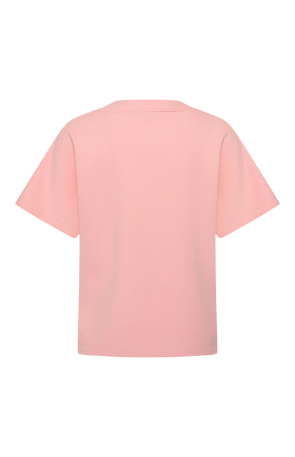 Mi Piace Top Sweat V-Neck Mellow Rose 251040 Stretchshop.nl