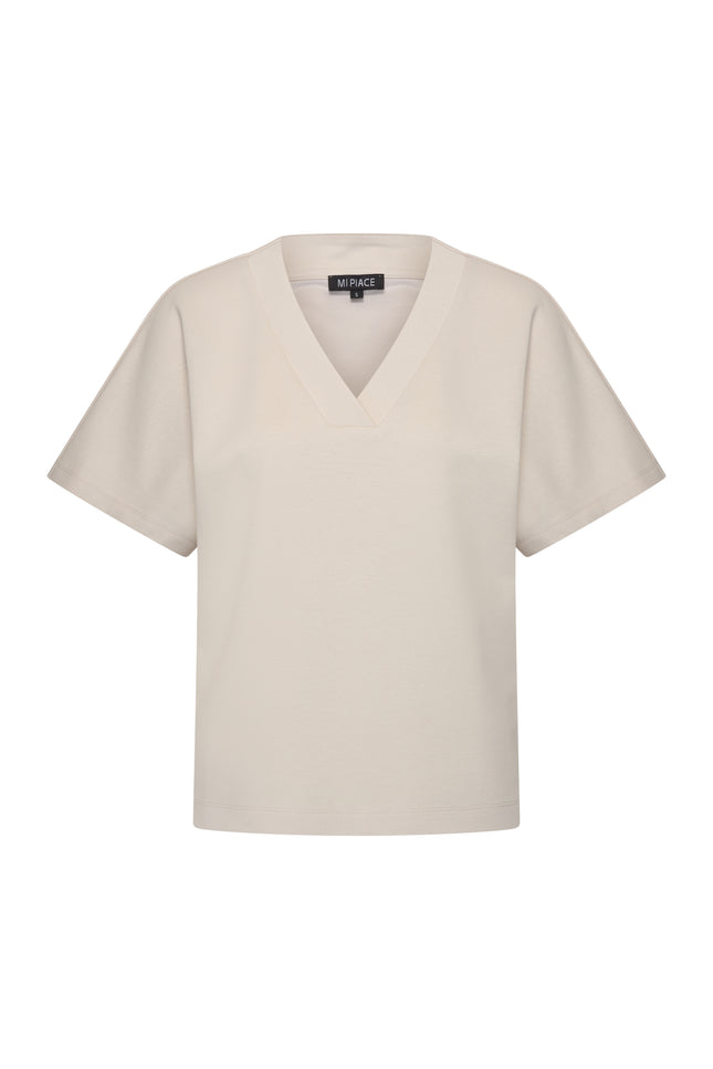Mi Piace Top Sweat V-Neck Kit 251040 Stretchshop.nl