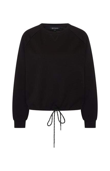 Mi Piace Top Sweat Cord Black 251038 Stretchshop.nl
