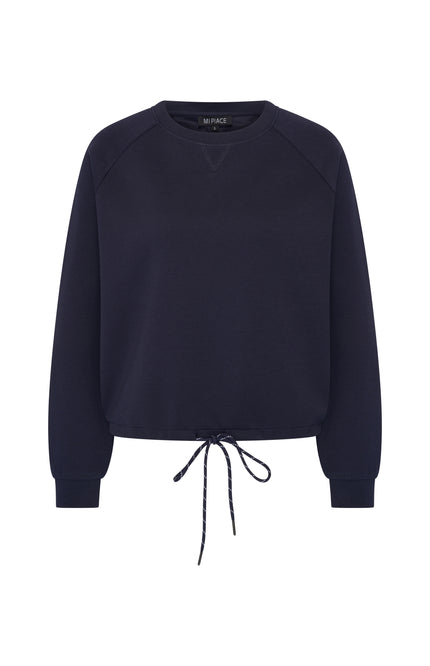 Mi Piace Top Sweat Cord Navy 251038 Stretchshop.nl