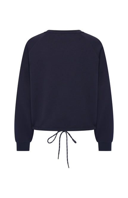 Mi Piace Top Sweat Cord Navy 251038 Stretchshop.nl