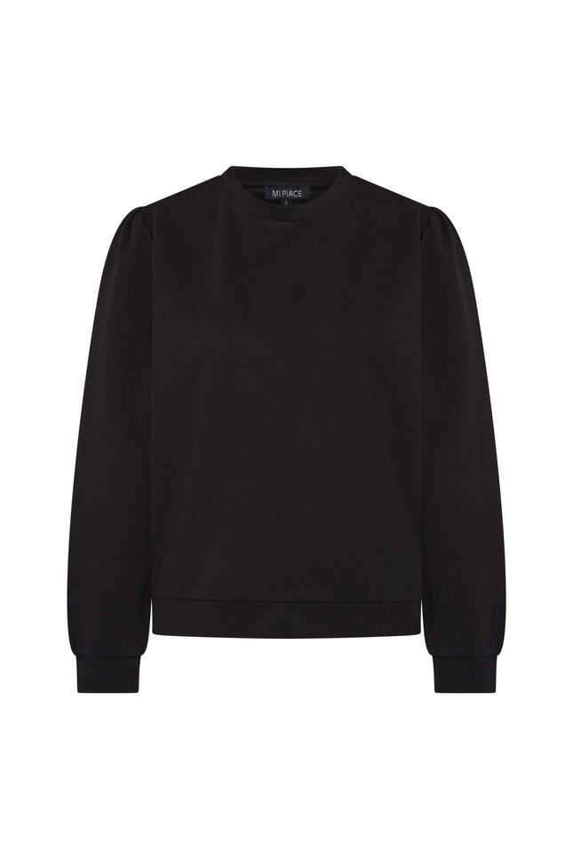 Mi Piace Top Sweat Black 2020020 Stretchshop.nl