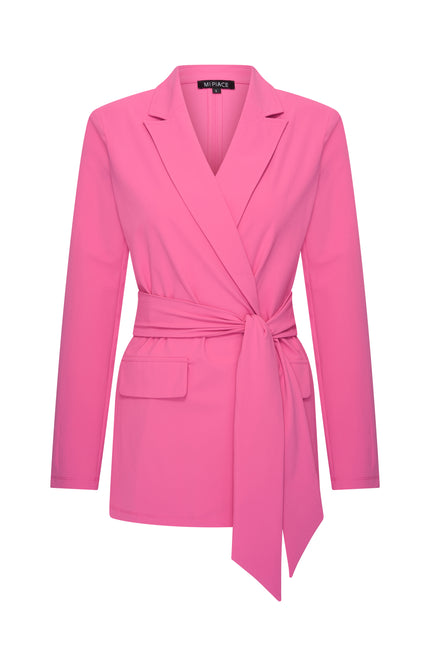 Mi Piace Travel Blazer Belted Rose 202823 Stretchshop.nl