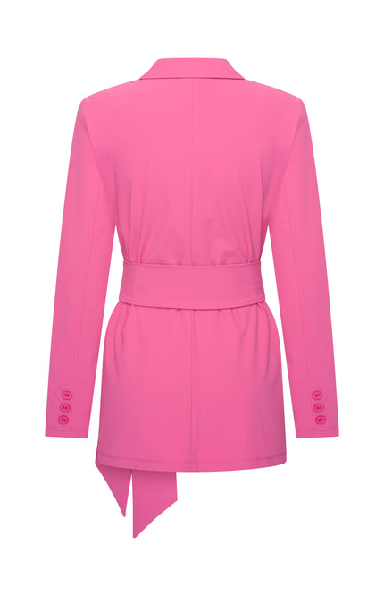 Mi Piace Travel Blazer Belted Rose 202823 Stretchshop.nl