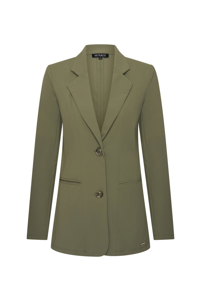 Mi Piace Travel Blazer Olive 202102 Stretchshop.nl