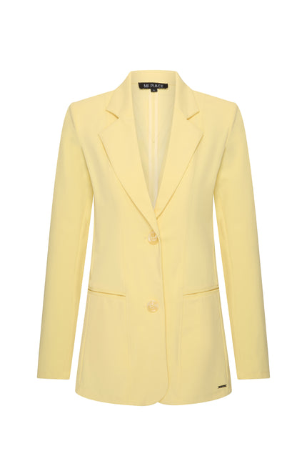 Mi Piace Travel Blazer Lemon Yellow 202102 Stretchshop.nl