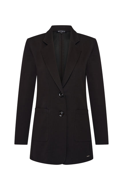 Mi Piace Blazer Sweat Black 2020021 Stretchshop.nl