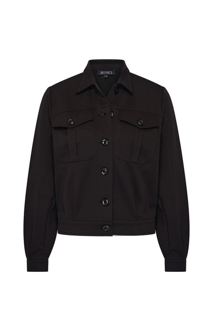 Mi Piace Jacket Sweat Black 2020022 Stretchshop.nl