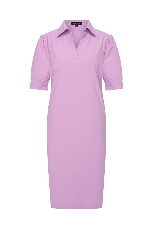 Mi Piace Travel Jurk Polo Milky Lilac 202605 Stretchshop.nl