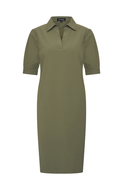 Mi Piace Travel Jurk Polo Olive 202605 Stretchshop.nl