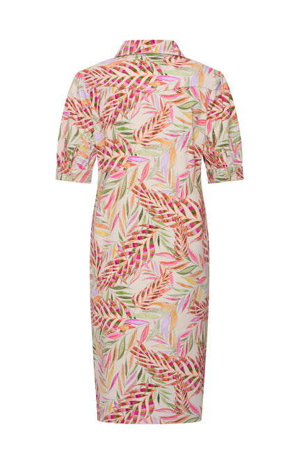 Mi Piace Travel Jurk Polo Branches Print Kit 202605 Stretchshop.nl