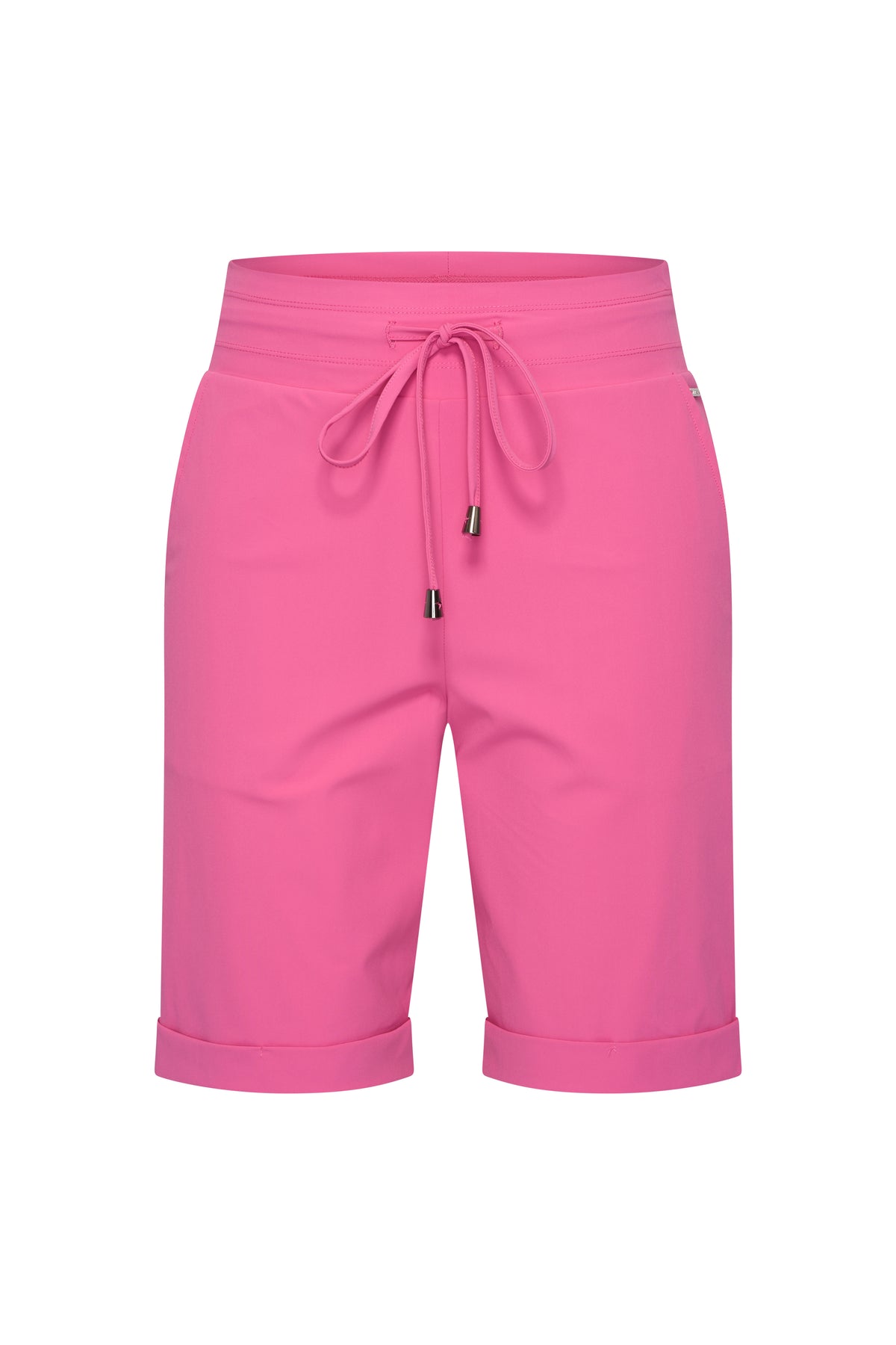 Lichte roze reisbroek van Mi Piace, voor dames, met comfortabele pasvorm en modieuze uitstraling.
