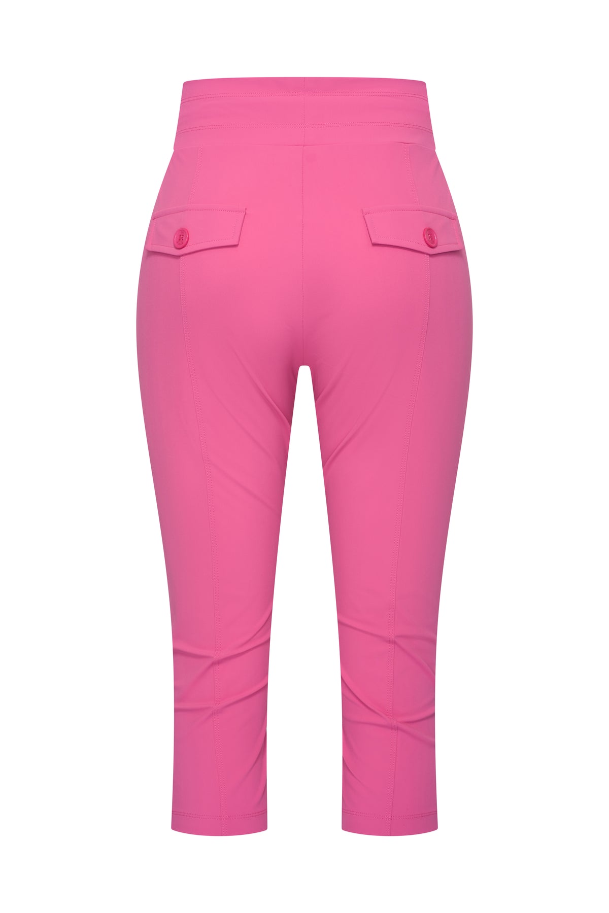 Zwarte Capri travel broek van Mi Piace, model Heavy Travel Broek Rose 202820, met comfortabele pasvorm en elastische taille.