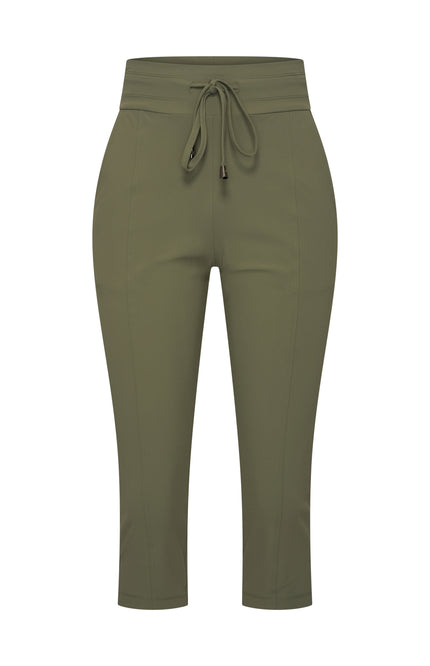 Mi Piace Heavy Travel Broek Capri Olive 202820 Stretchshop.nl