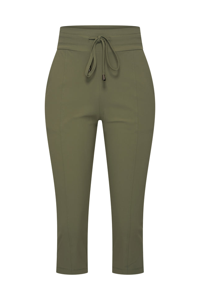Mi Piace Heavy Travel Broek Capri Olive 202820 Stretchshop.nl