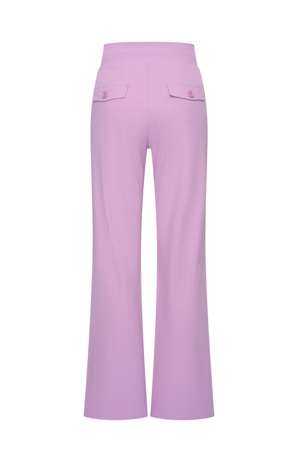 Mi Piace Travel Broek Flared Milky Lilac 202089 Stretchshop.nl
