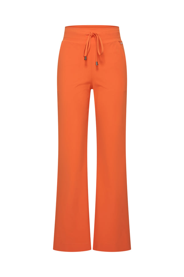 Mi Piace Travel Broek Flared Orange 202089 Stretchshop.nl