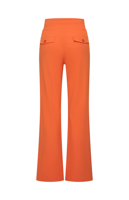 Mi Piace Travel Broek Flared Orange 202089 Stretchshop.nl