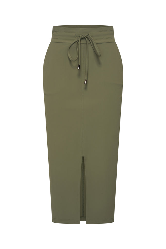Mi Piace Heavy Travel Rok Olive 202424A Stretchshop.nl