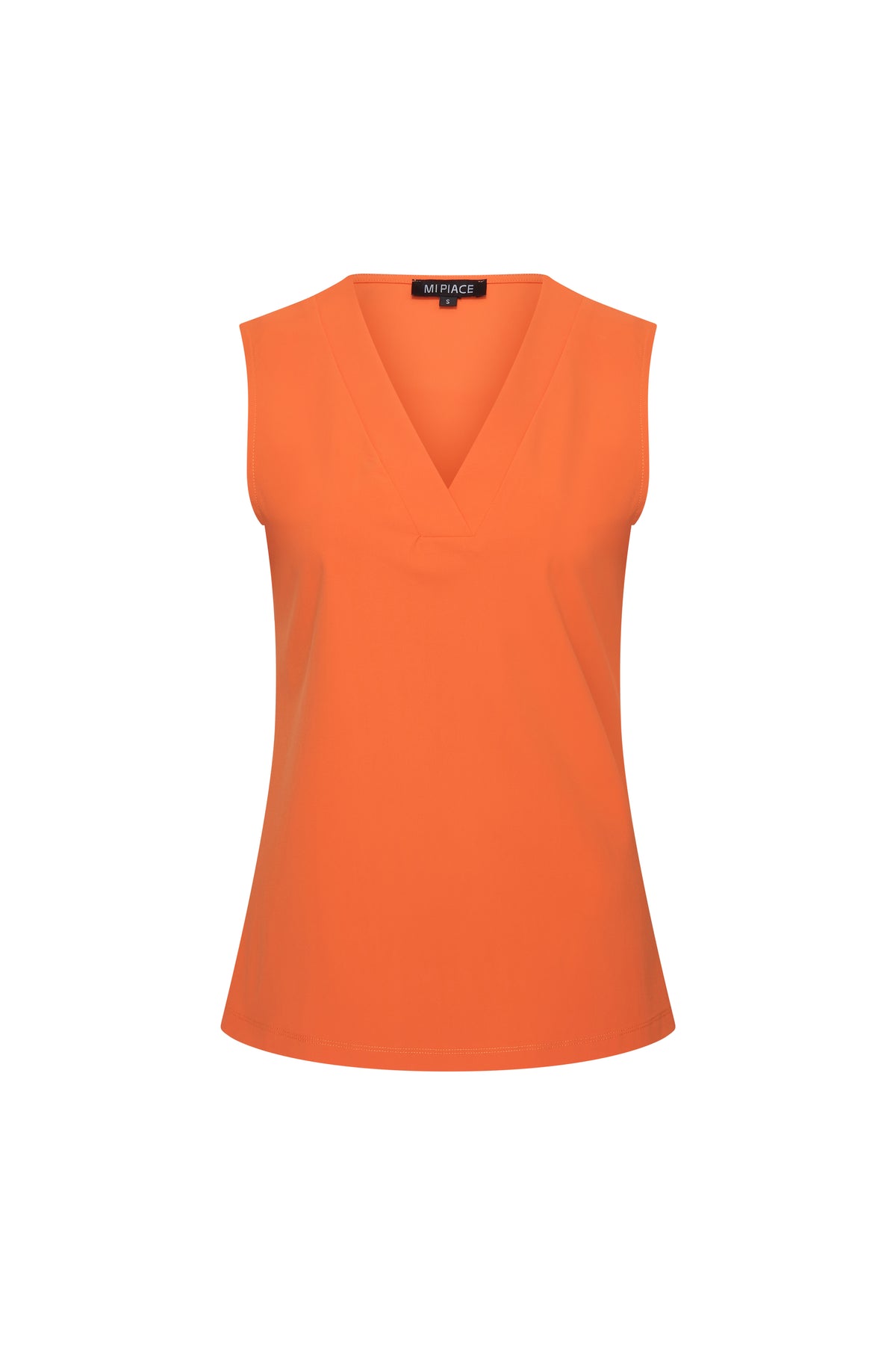 Oranje reis top van Mi Piace, voor dames, met comfortabele pasvorm en modieus ontwerp, voor een stijlvolle reislook.