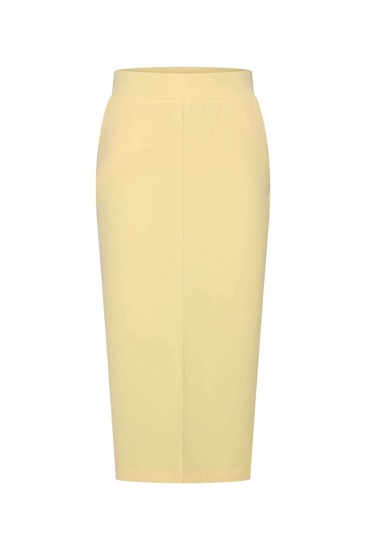 Lichte gele sweatrok van Mi Piace met elastische taille en casual pasvorm, voor een comfortabele, sportieve stijl.