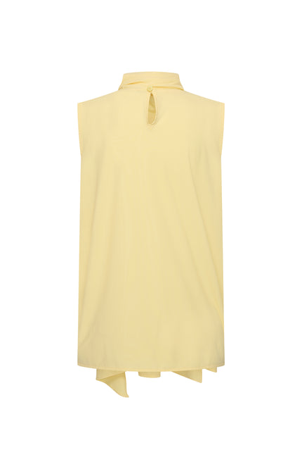 Mi Piace Travel Blouse Bow Lemon Yellow 202830 Stretchshop.nl