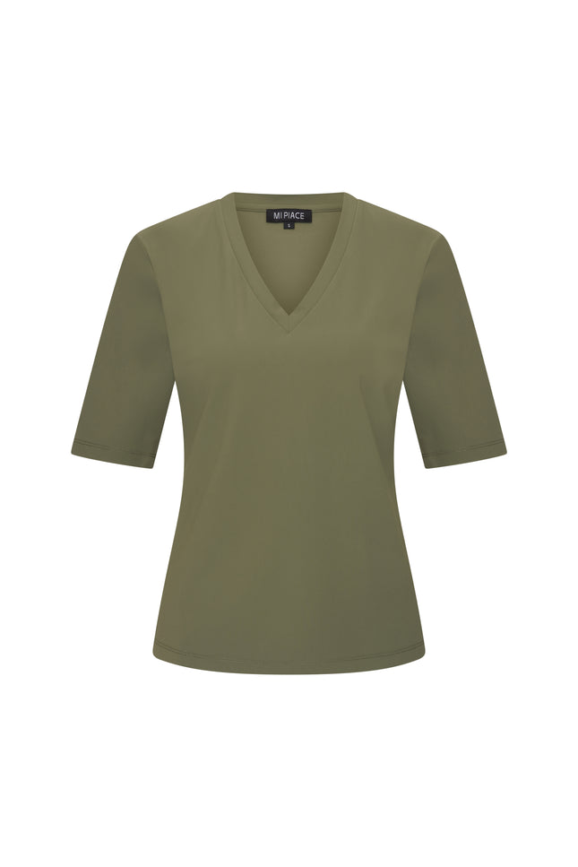 Mi Piace Travel Top Olive 202271 Stretchshop.nl