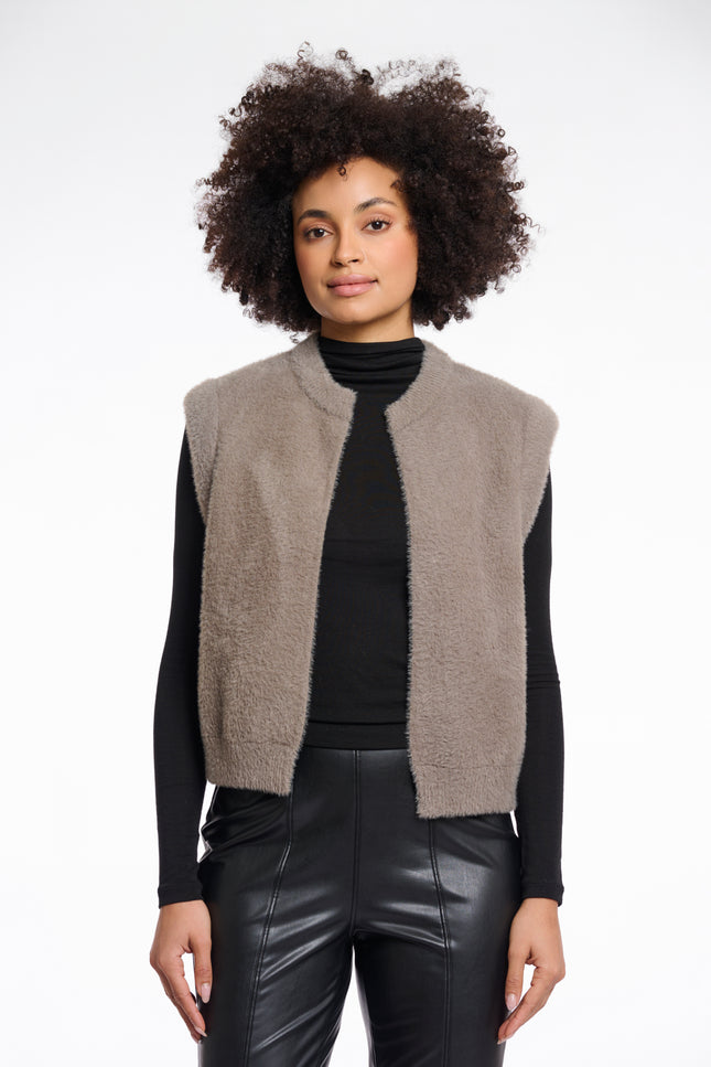 Gilet Elona Taupe