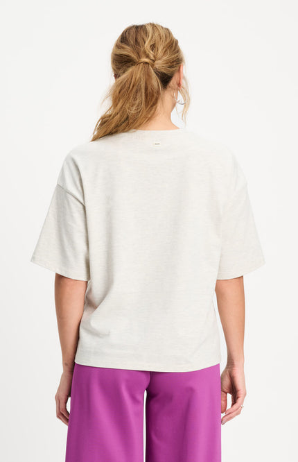 POM Amsterdam T-shirt Animal Grey SP9445 Stretchshop.nl