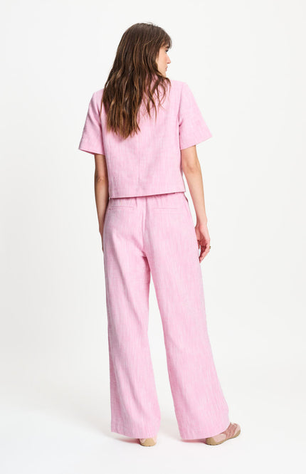 POM Amsterdam Broek Shell Pink SP9559 Stretchshop.nl