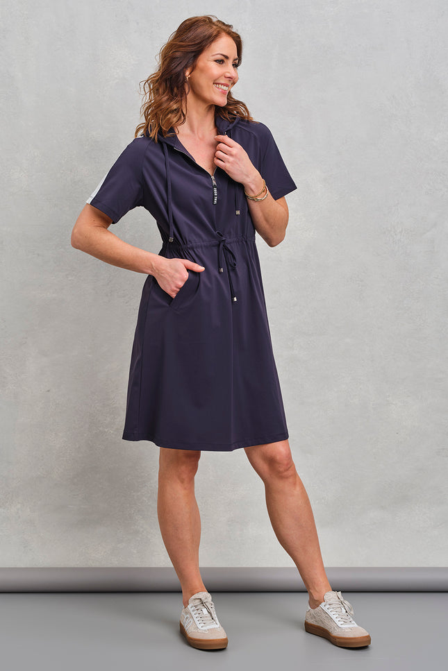 Zoso Jurk Simone Navy 262 Stretchshop.nl
