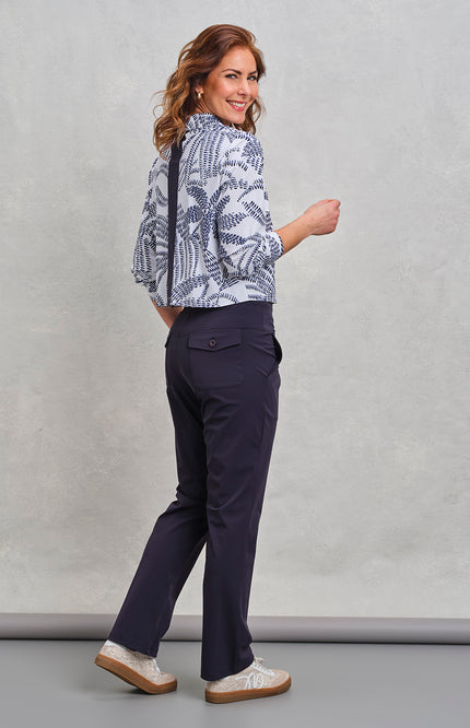 Zoso Travel Broek Joy Navy 262 Stretchshop.nl