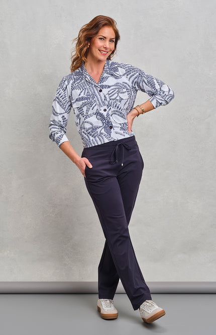 Zoso Travel Broek Joy Navy 262 Stretchshop.nl