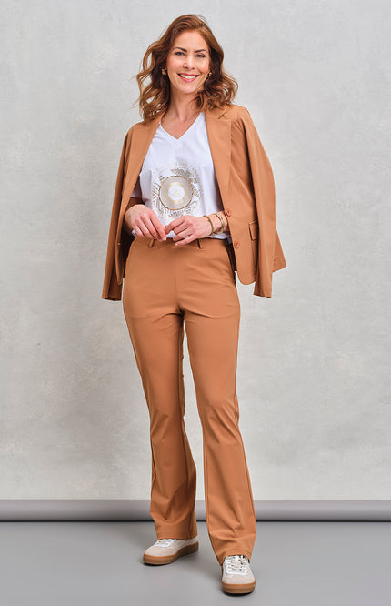 Zoso Travel Blazer Chantal Summer Camel 262 Stretchshop.nl