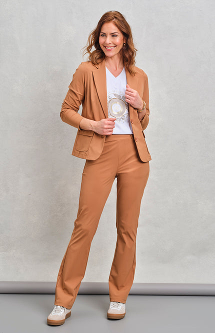 Zoso Travel Blazer Chantal Summer Camel 262 Stretchshop.nl